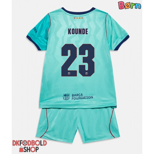 Barcelona Jules Kounde #23 Tredje trøje Børn 2026-27 Kort ærmer (+ korte bukser)
